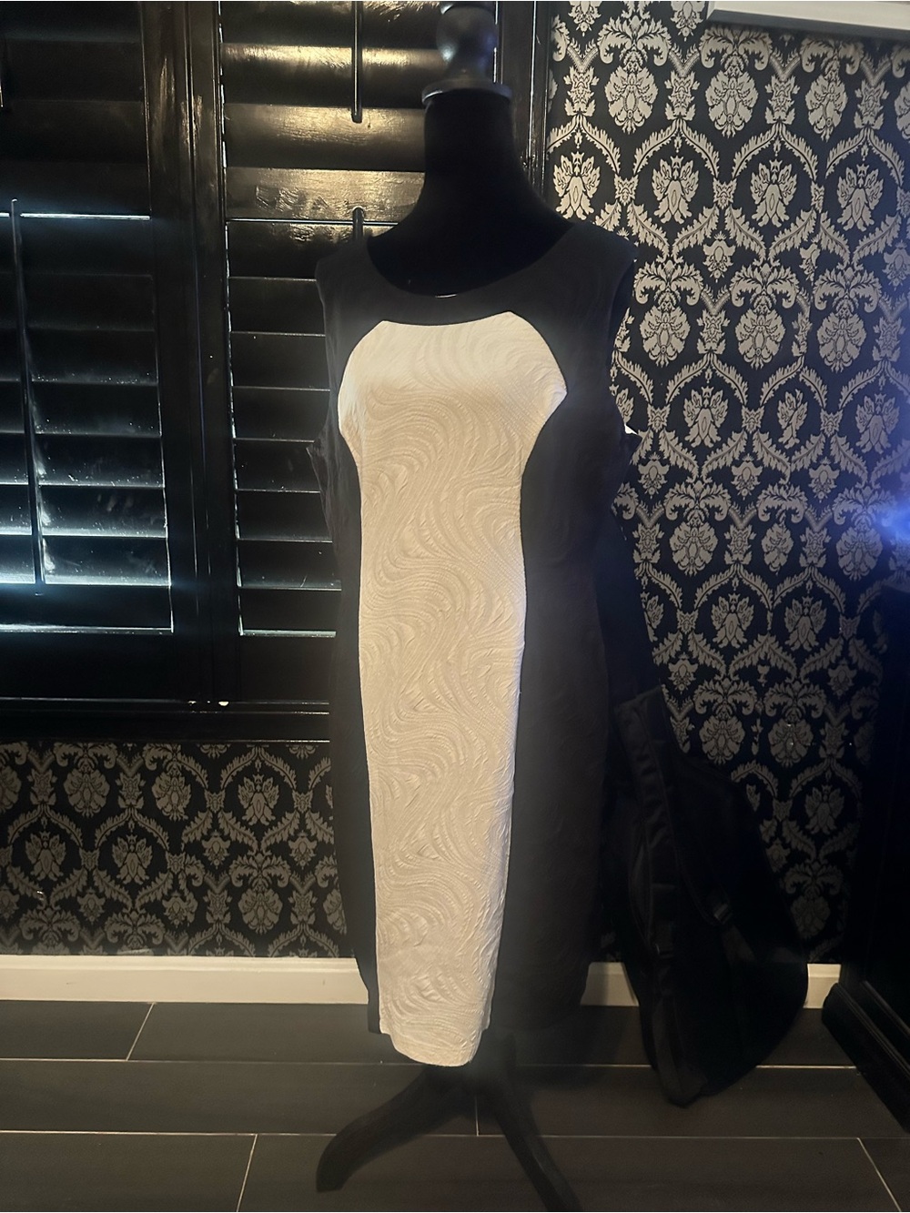 Black and white dress